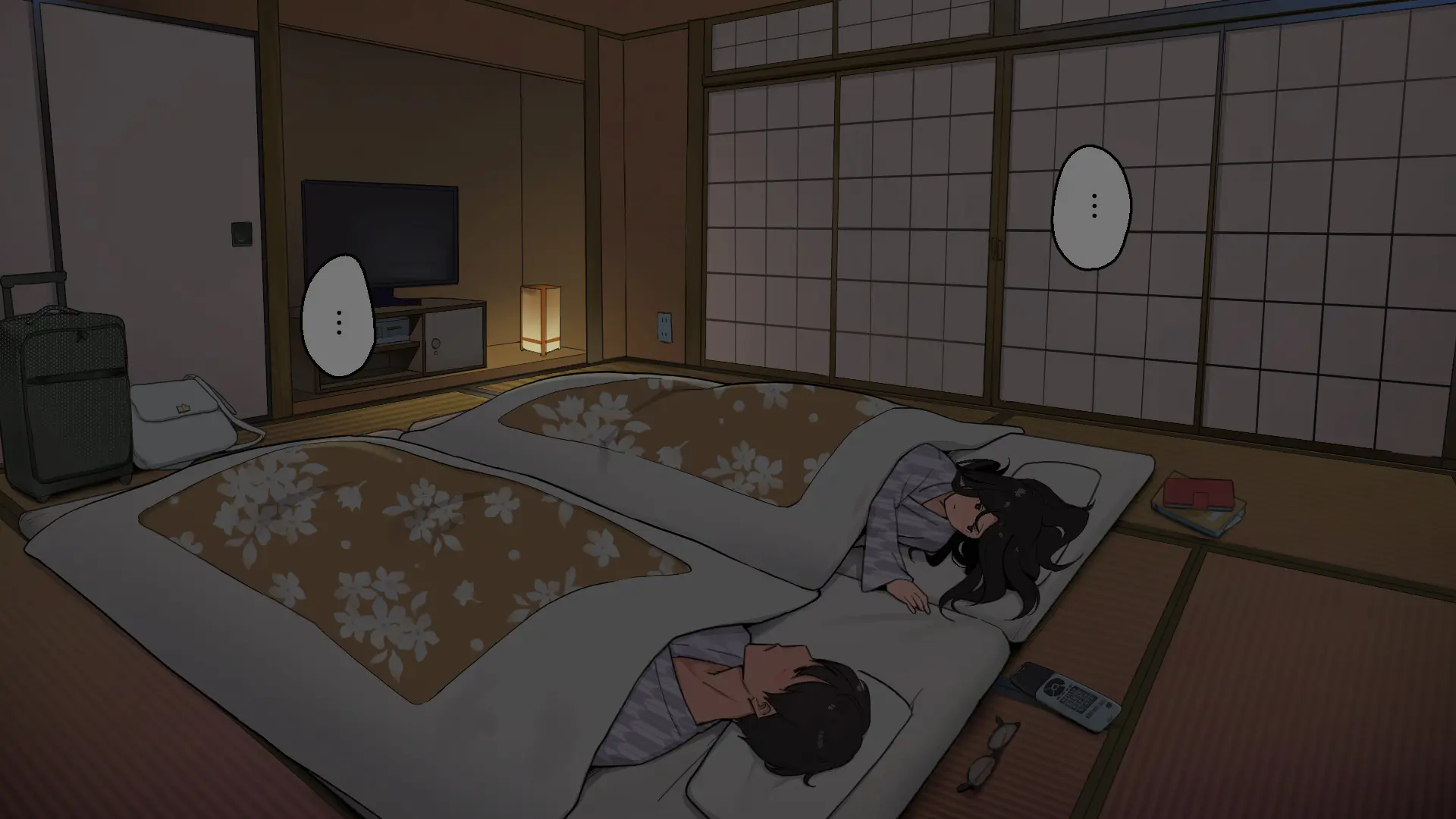 Onsen Ryokou Nite Rotenburo-Tsuki Kyakushitsu De Sex Suru Futari｜온천 여행에서 노천탕이 딸린 객실에서 섹스하는 두 사람